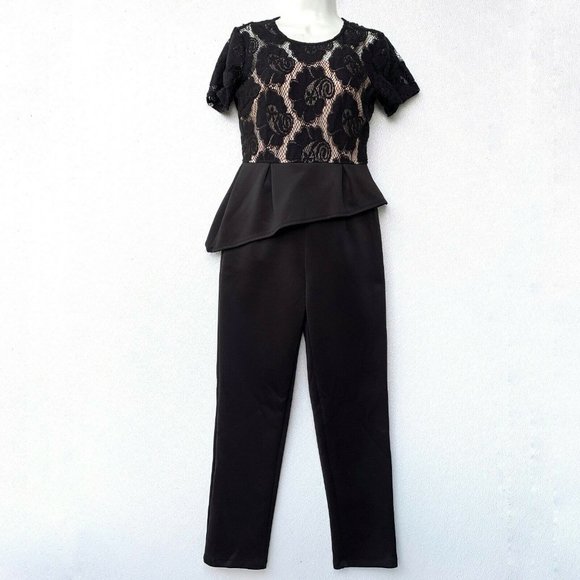 Enfocus Studio Women Jumpsuit Size Small‎ Black Nud - Picture 1 of 11